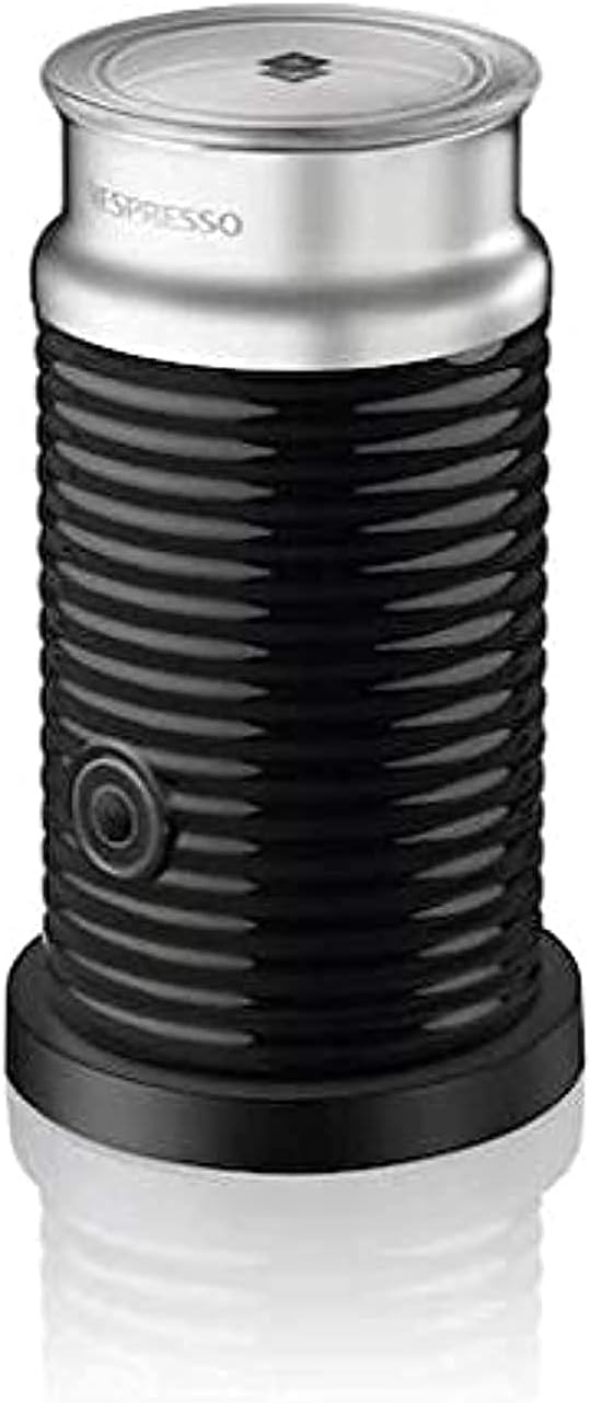Nespresso Aeroccino 3 One-Touch Non-Stick Milk Frother with Automatic Shut-Off for Hot Milk Foam, Hot Milk, or Cold Froth (Black) | Amazon (US)