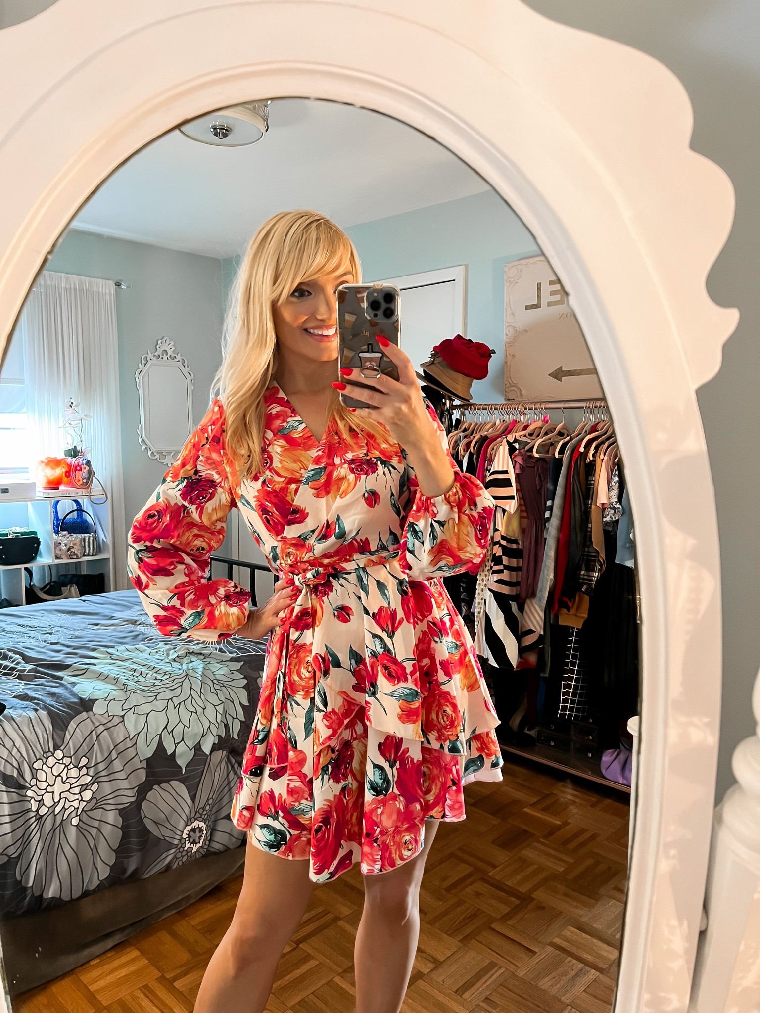 Tiered floral ruffle wrap dress $50.99 - Amazon Fashion - Amazon finds - date night dress - date night outfit - Barbie core - Barbie style - Barbie outfit 

#LTKunder100 #LTKSeasonal #LTKstyletip