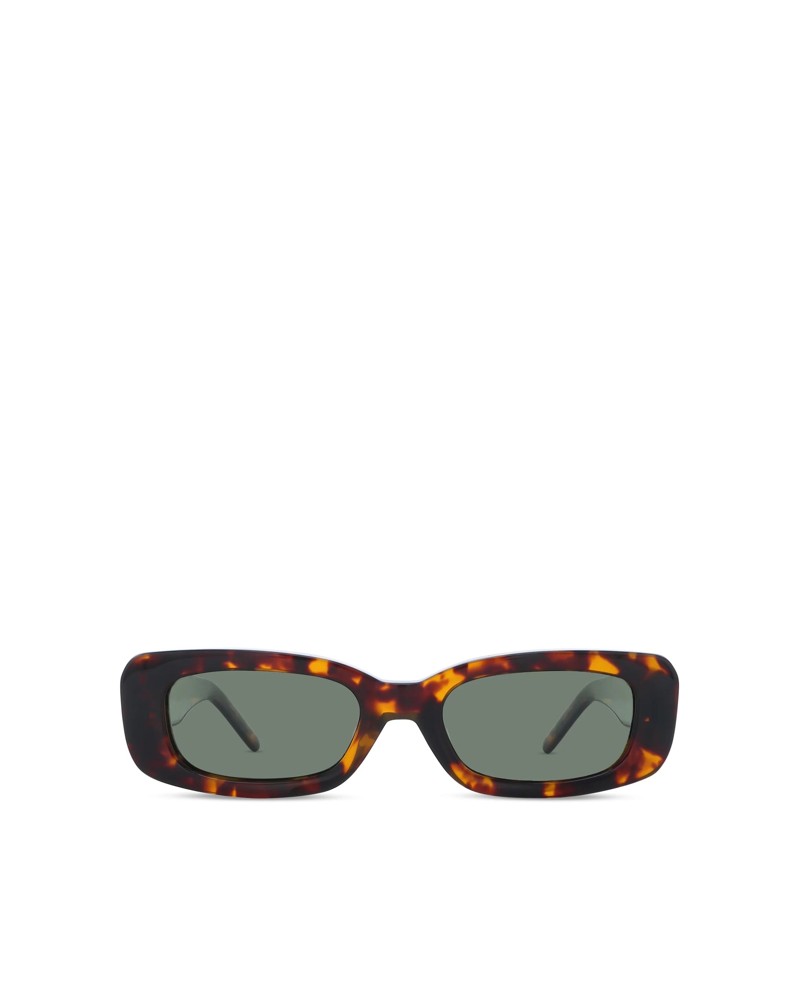 BANBÉ EYEWEAR The Bella Rectangle Sunglasses in Havana - Green One Lord & Taylor | Lord & Taylor