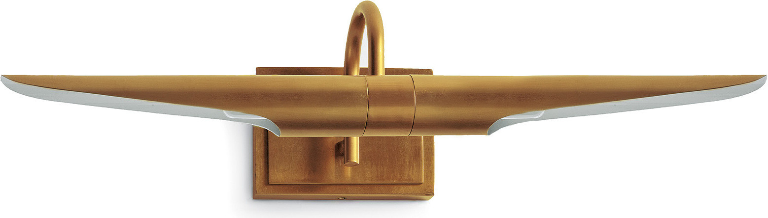 Redford Picture Light Small In Natural Brass | 1stopbedrooms