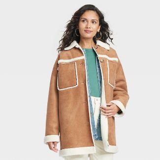 Women's Faux Shearling Jacket - Universal Thread™ | Target