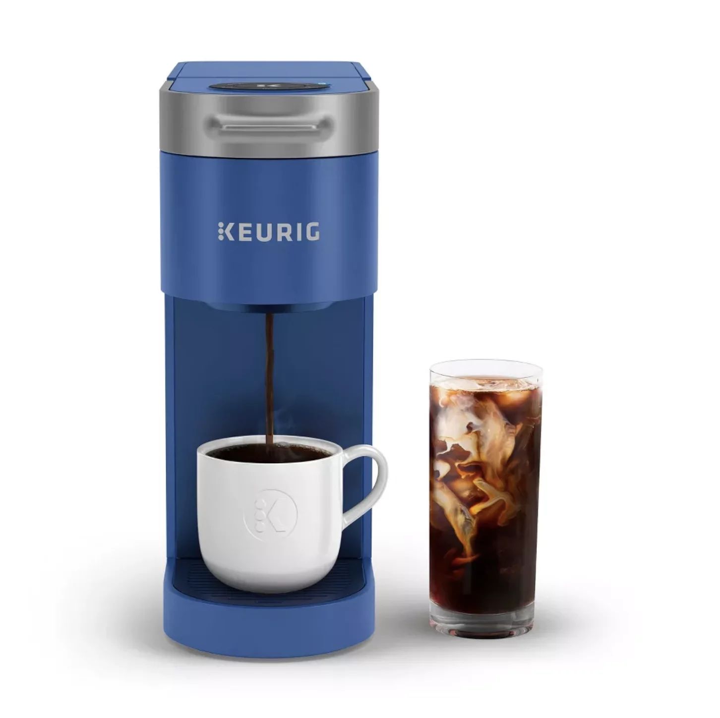 Keurig K-Slim + ICED Single-Serve Coffee Maker, Blue | Walmart (US)