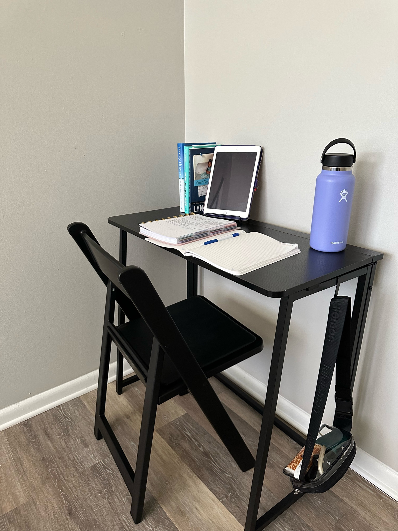 The perfect desk / chair combo for small spaces 

#LTKhome #LTKunder100 #LTKBacktoSchool