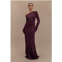 Avery Long Sleeve Maxi Dress - Plum I MESHKI I Size M | MESHKI US