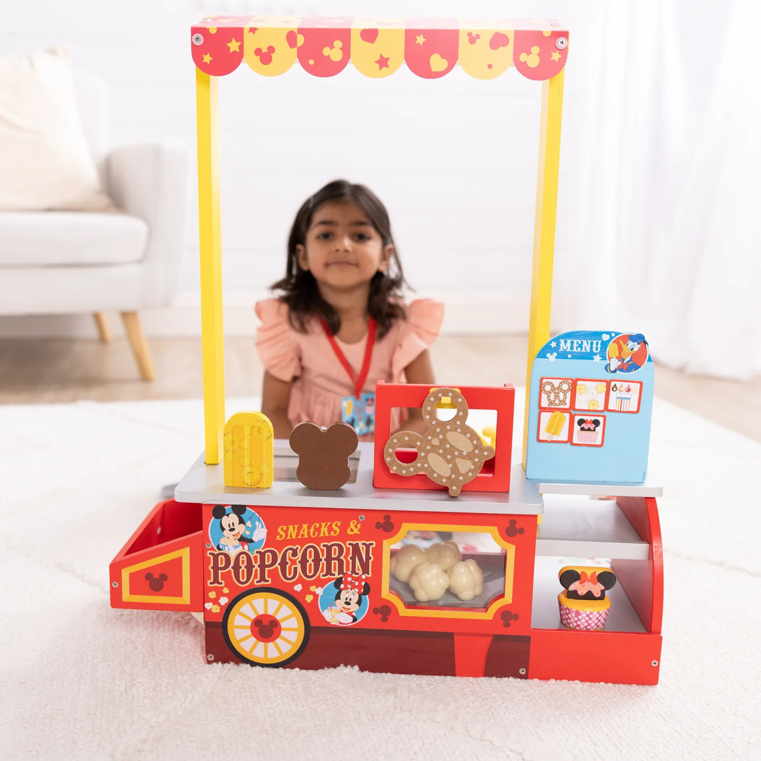 Disney Snacks & Popcorn Wooden Food Counter | Melissa and Doug