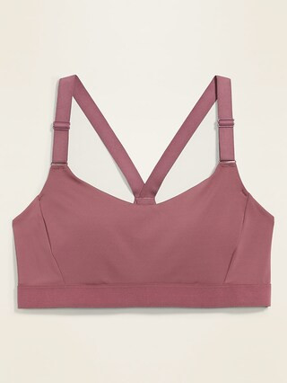 Medium Support Powersoft Adjustable-Strap Sports Bra | Old Navy (US)