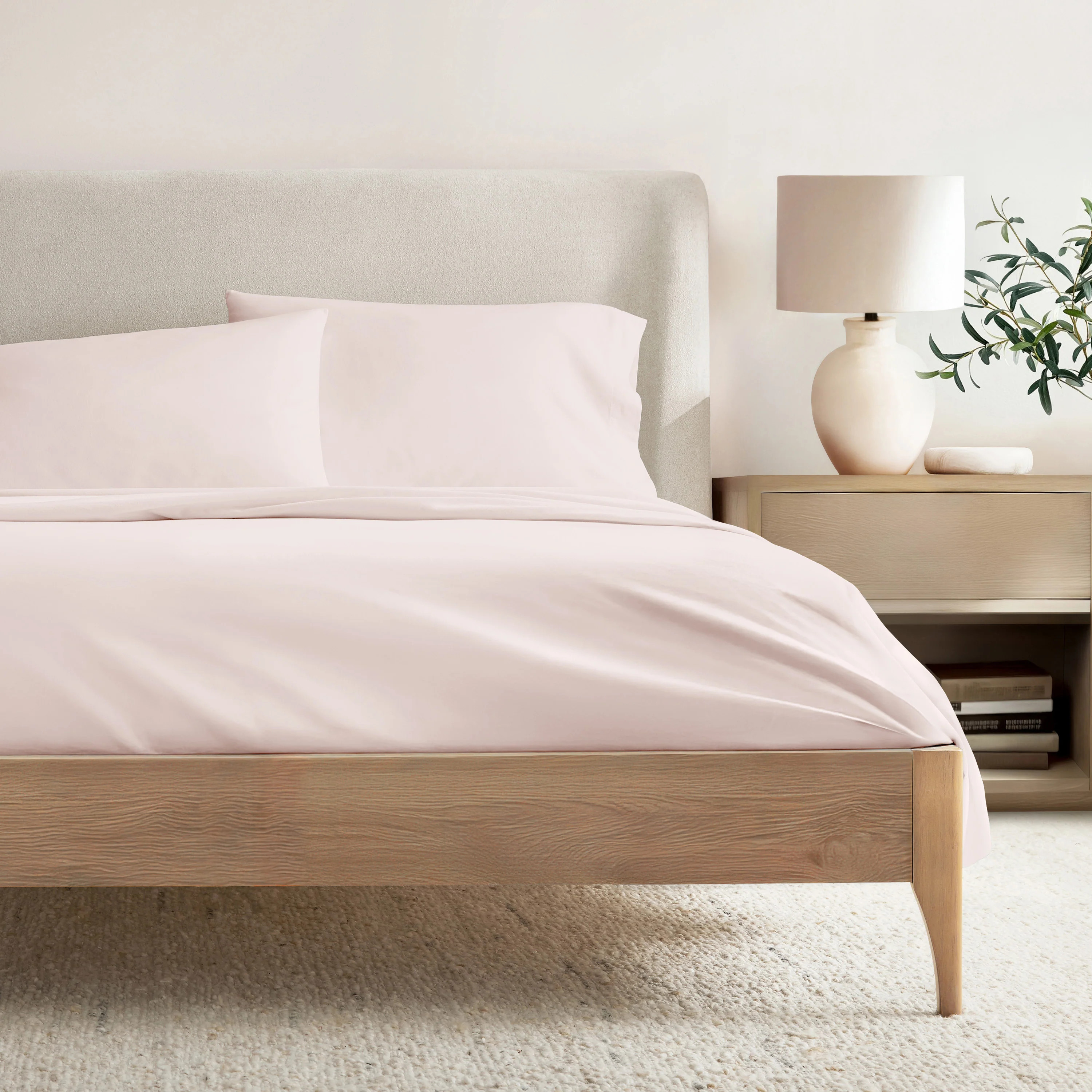 4-Piece 100% Cotton Percale Sheet Set | Linens and Hutch