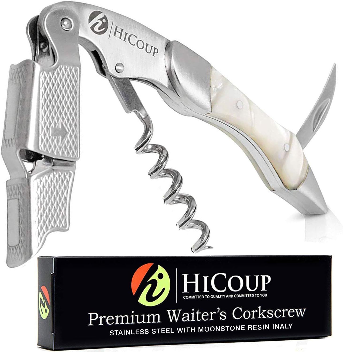 Hicoup Wine Opener - Professional Corkscrews for Wine Bottles w/Foil Cutter and Cap Remover - Man... | Amazon (US)