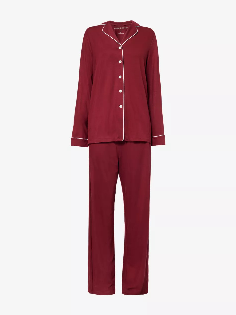 Lara relaxed-fit stretch-modal pyjama set | Selfridges
