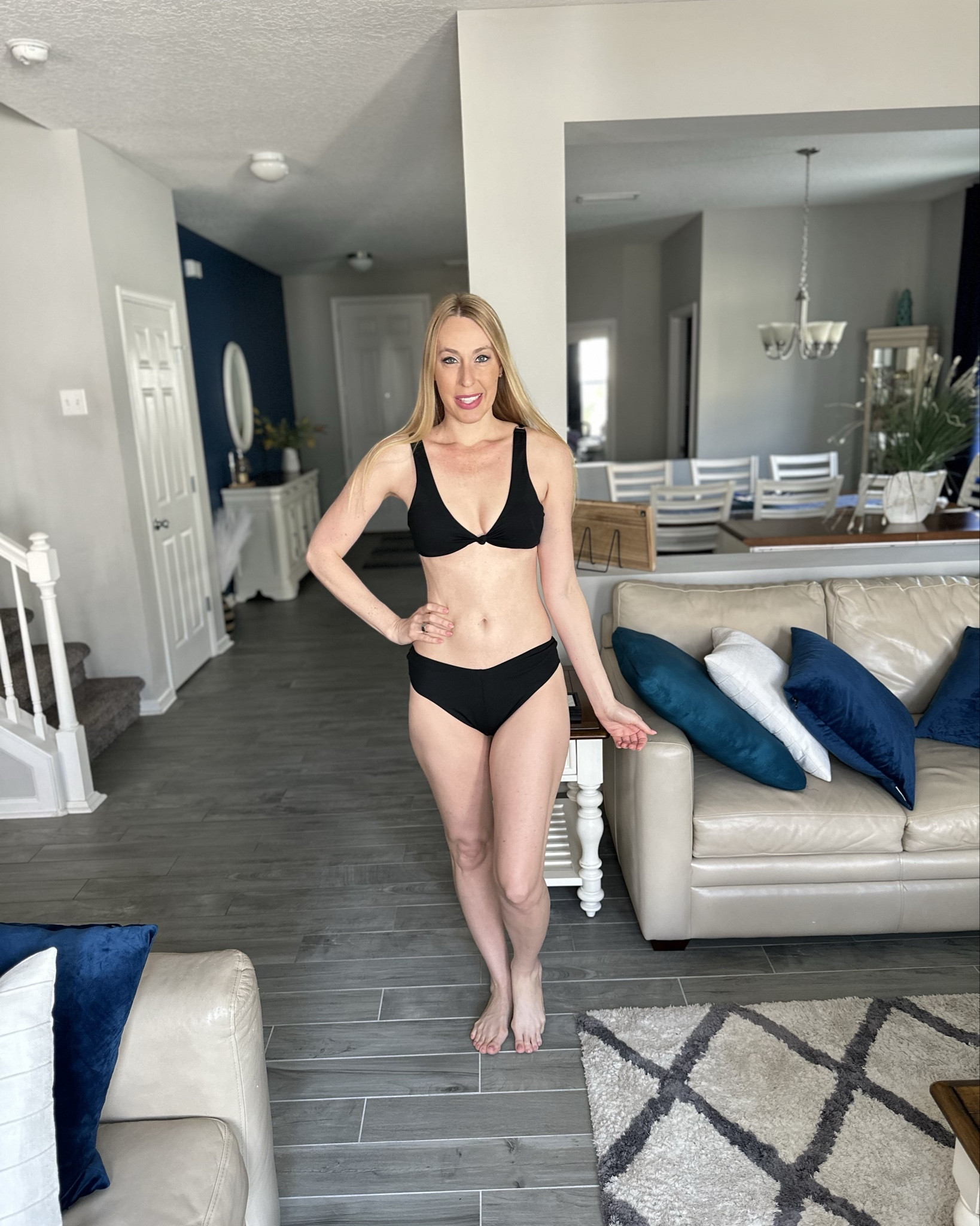 Black cheeky bikini
🖤 i love this style of swimsuit
🖤 adjustable straps and removable padding
🖤 wearing size small, fits true to size and I am 5’10”

#LTKSwim #LTKStyleTip #LTKFindsUnder50