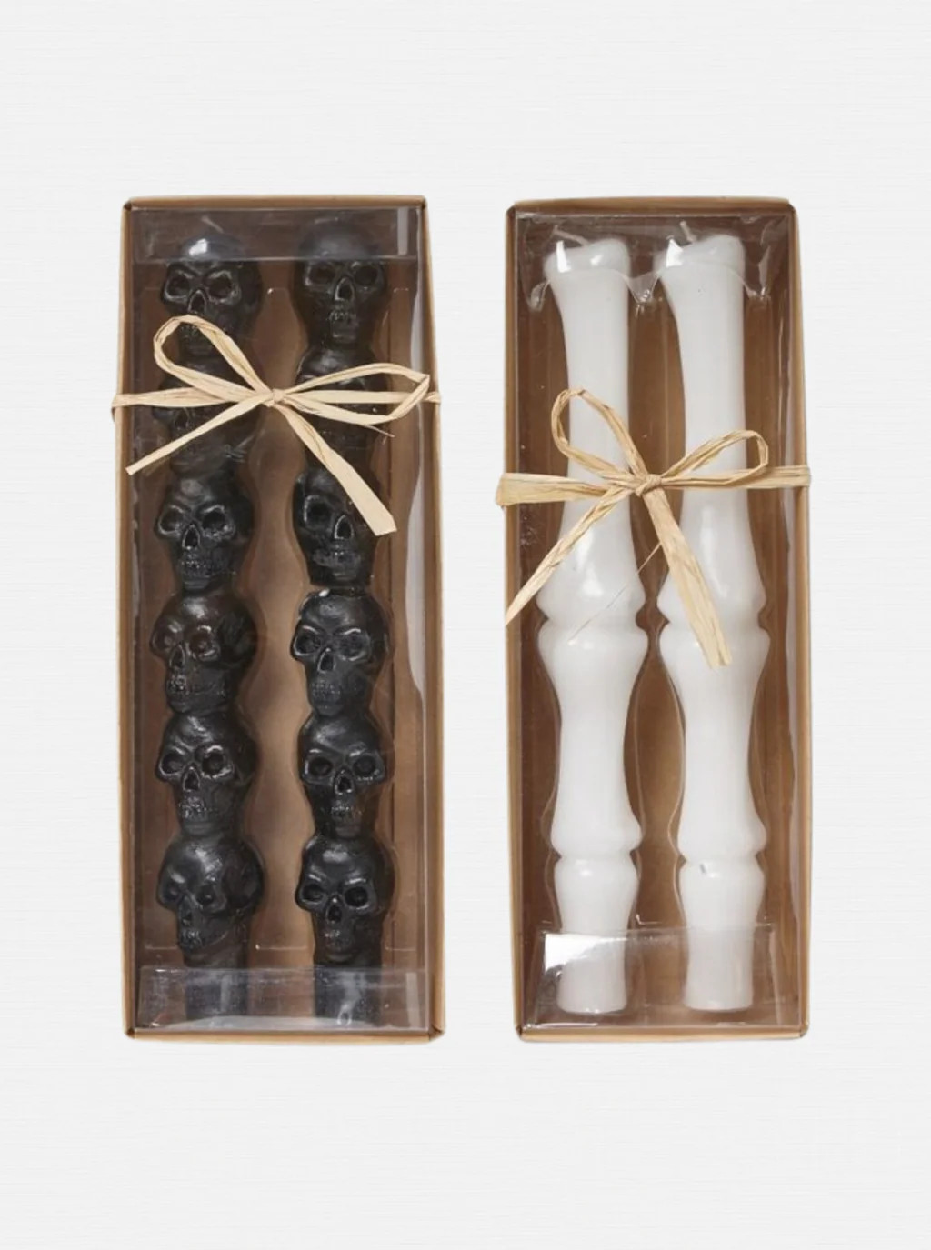 Skull & Bone Taper Candles | Set of 2 | House of Jade Home