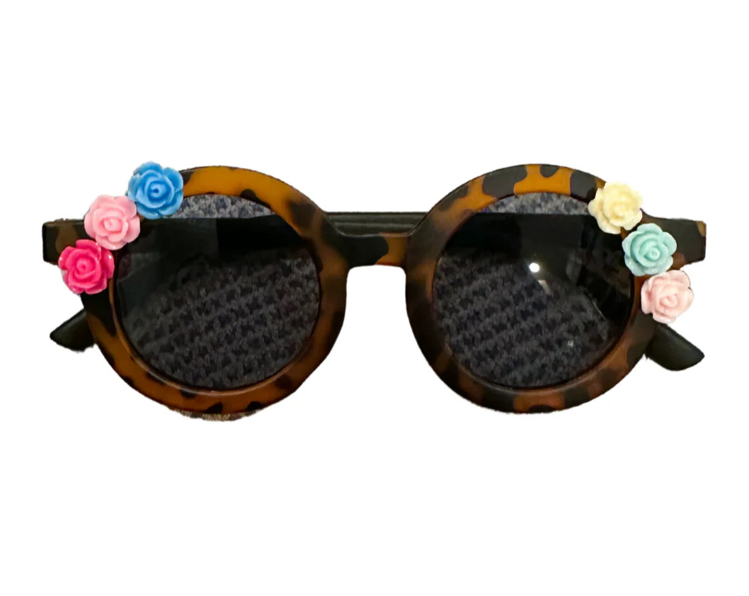 Milas Sunny World Alina Round Sunnies - Colorful Roses Tortoise Shell | JoJo Mommy