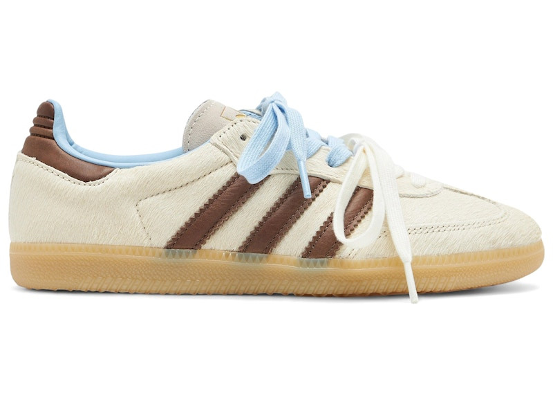 Adidas Samba OG Pony Hair (Women's) Sneakers in Cream White/Earth Strata/Clear Sky Blue | StockX