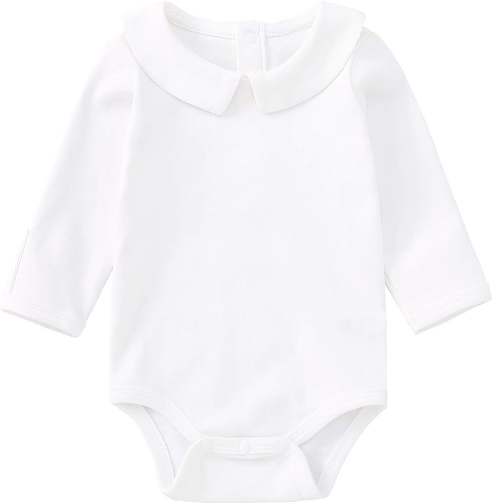 pureborn Baby Boys Girls Bodysuits Super Soft Cotton Bodysuit Onesies Romper 0-24 Months | Amazon (US)