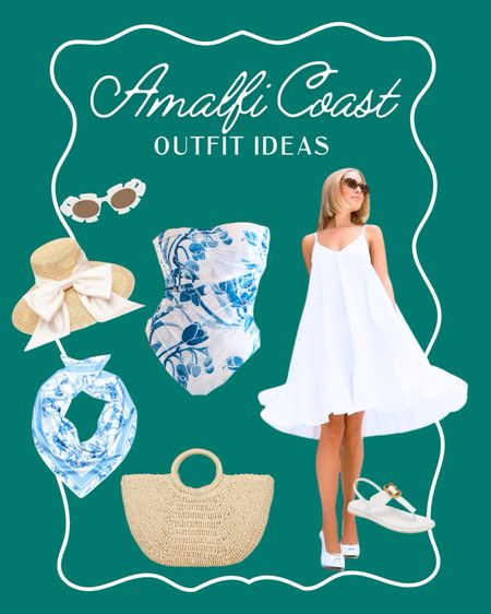 Get ready for the Amalfi Coast with these chic outfits! Think airy dresses, bold hues, and stylish sandals. Ideal for soaking up the sun and exploring Italy’s coastal beauty. 🌞👗🌊 #AmalfiCoast #SummerWardrobe #Travel

#LTKTravel #LTKSwim #LTKStyleTip