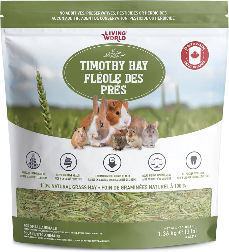 Living-World-Timothy-Hay-for-Rabbits,-Guinea-Pigs-and-Small-Animals,-3-Lb | Amazon (CA)