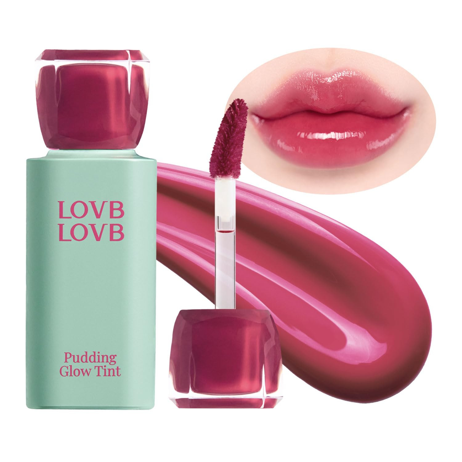 Pudding Glow Korean Lip Tint | Natural Lip Stain | Gloss to Stain | Long-Lasting & Non-Sticky | L... | Amazon (US)
