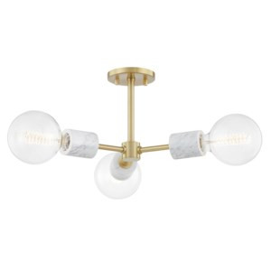Asime 3 Light Flush Mount | Mitzi