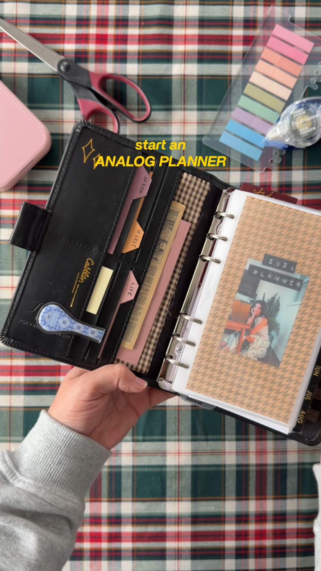 2026 is for analog planning 😇

I revamped my filofax for 2026 (there’s a whole video on my YouTube channel LINKED IN MY BIO that walks through the process)….it’s my second year using the personal ring binder system and I love using it for my morning to-do lists so that I spend less time looking at a screen.

I didn’t use the built-in credit card slots a whole lot last year so I cut cardstock to make mini “folders” that can slip inside them…I’m using these to write down my contact information (in case I lose my planner in the wild), and some life and work goals that I don’t necessarily want easily visible. I think it makes great use of the space!

Are you using any physical planners this year?