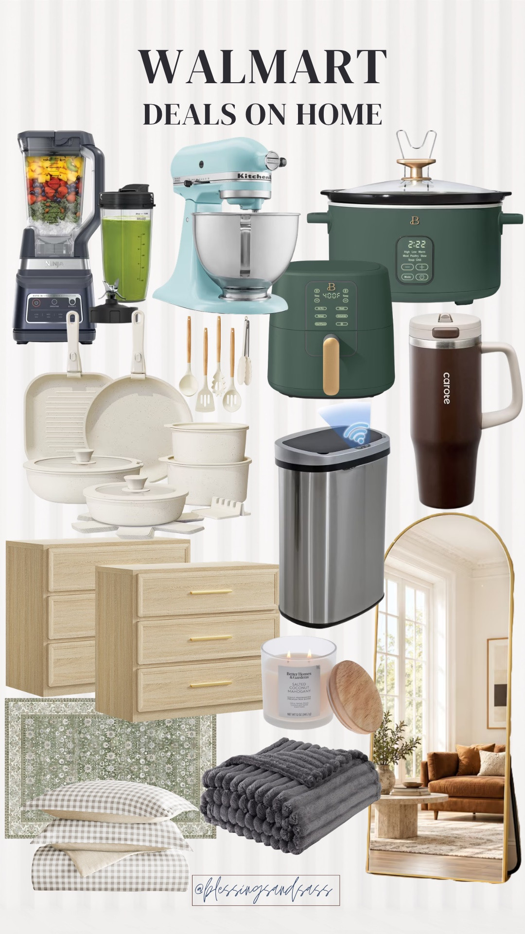 More Walmart deals—this time for the home! 🏡 Kitchen helpers, pretty cookware, cozy blankets and home accents that are cute AND practical.

If you’ve been eyeing a KitchenAid stand mixer, an air fryer or a slow cooker for soup season, take a peek! These would make thoughtful gifts, too. Tap below to shop each find. 🤍

@Walmart

Walmart deals / kitchen essentials / small appliances / cookware / affordable home decor / cozy home finds / gift ideas