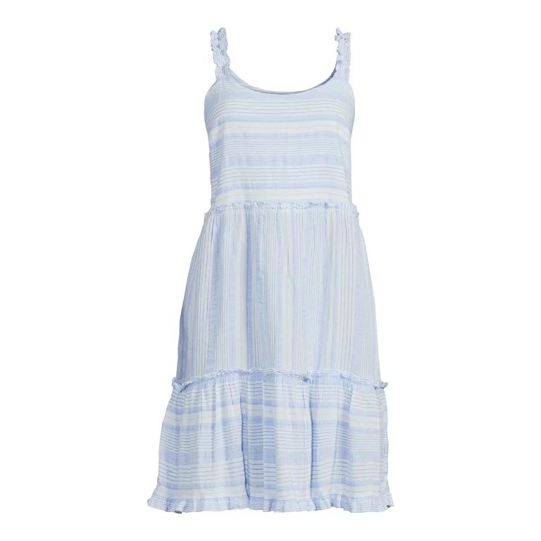 Time and Tru Women's Short Stripe Dress | Walmart (US)