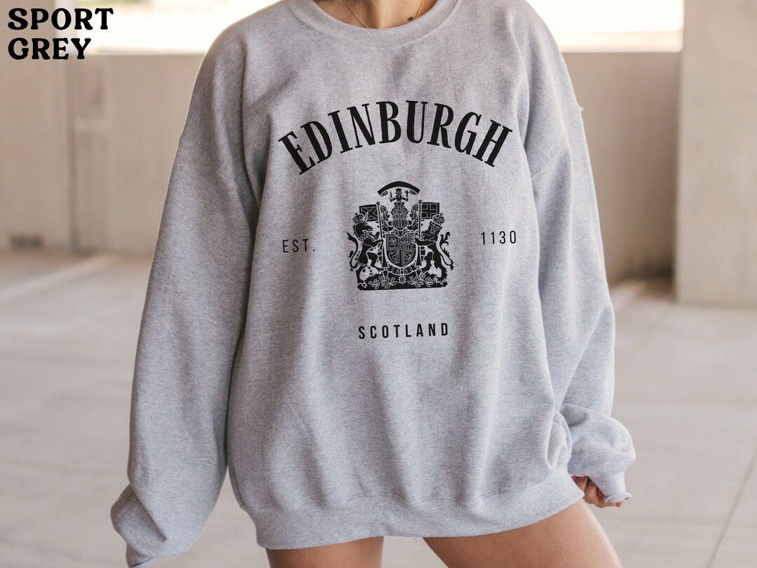 Edinburgh Sweatshirt Scotland Sweater Edinburgh Crewneck Edinburgh Shirt Gift Scottish Pullover S... | Etsy (US)