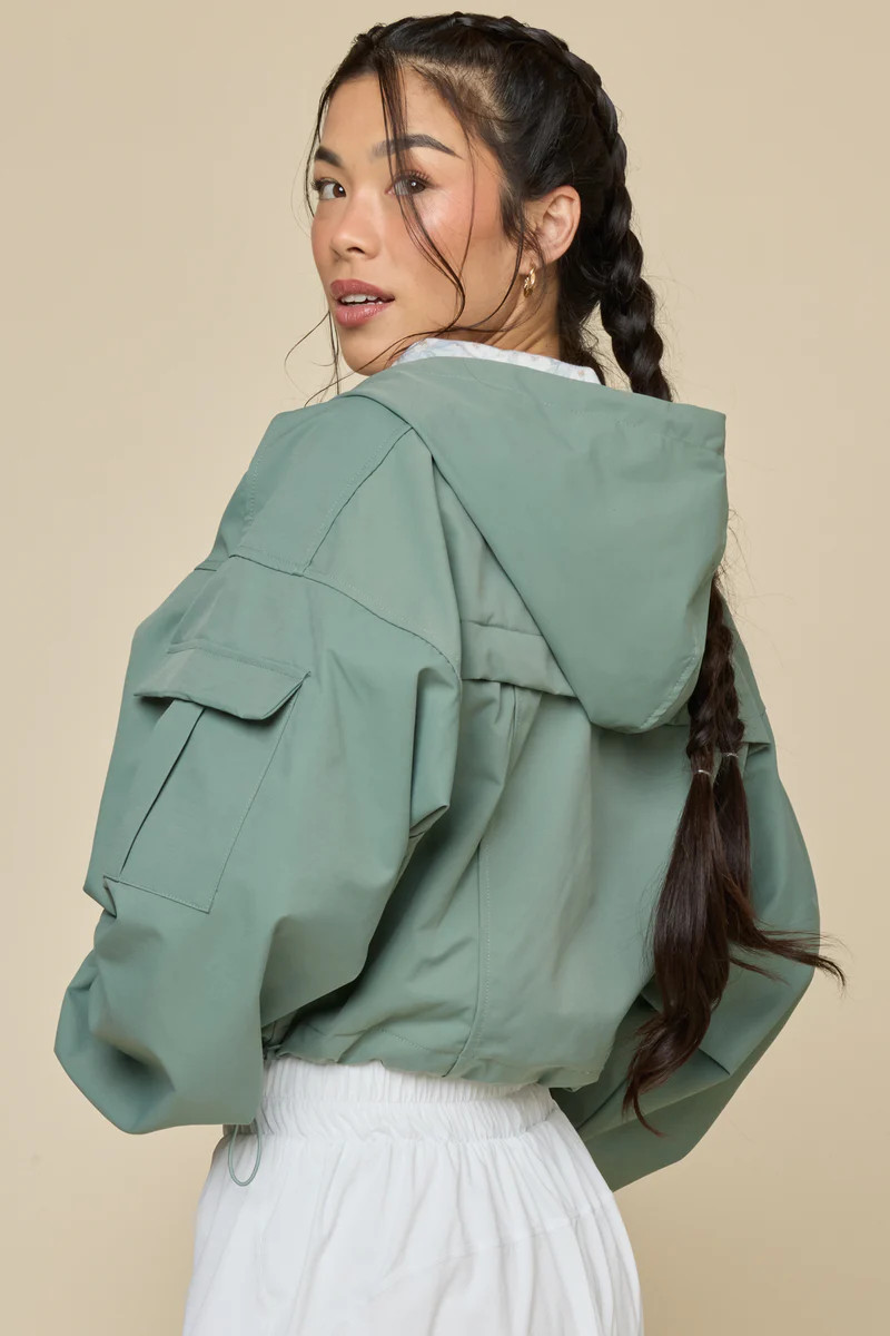 Packable Windbreaker - Morning Moss | POPFLEX