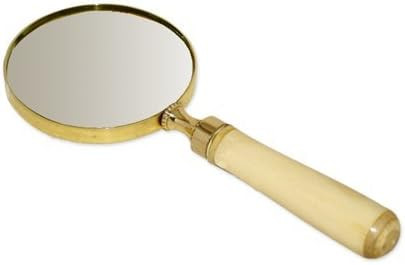 Magnifying Glass for Close Work & Reading Magnifier Handheld Desk Accessories for Men Faux Ivory | Amazon (US)