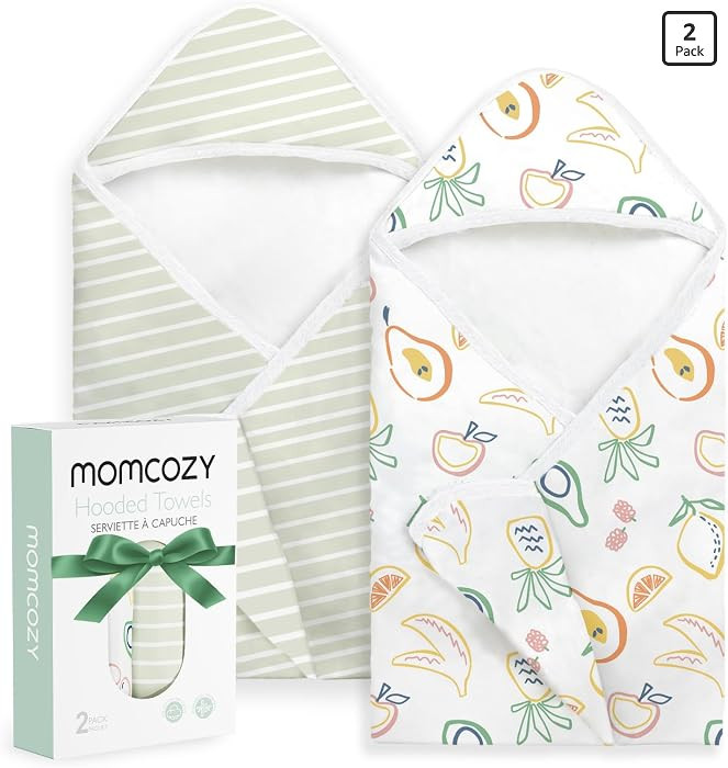 Momcozy Baby Towel with Hooded - Ultra Soft & Absorbent Large Bath Towel Set for Comfort & Gentle... | Amazon (US)