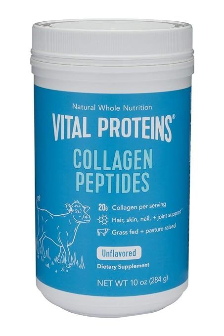 Vital Proteins Collagen Peptides - Pasture Raised, Grass Fed, Paleo Friendly, Gluten Free, Single... | Amazon (US)