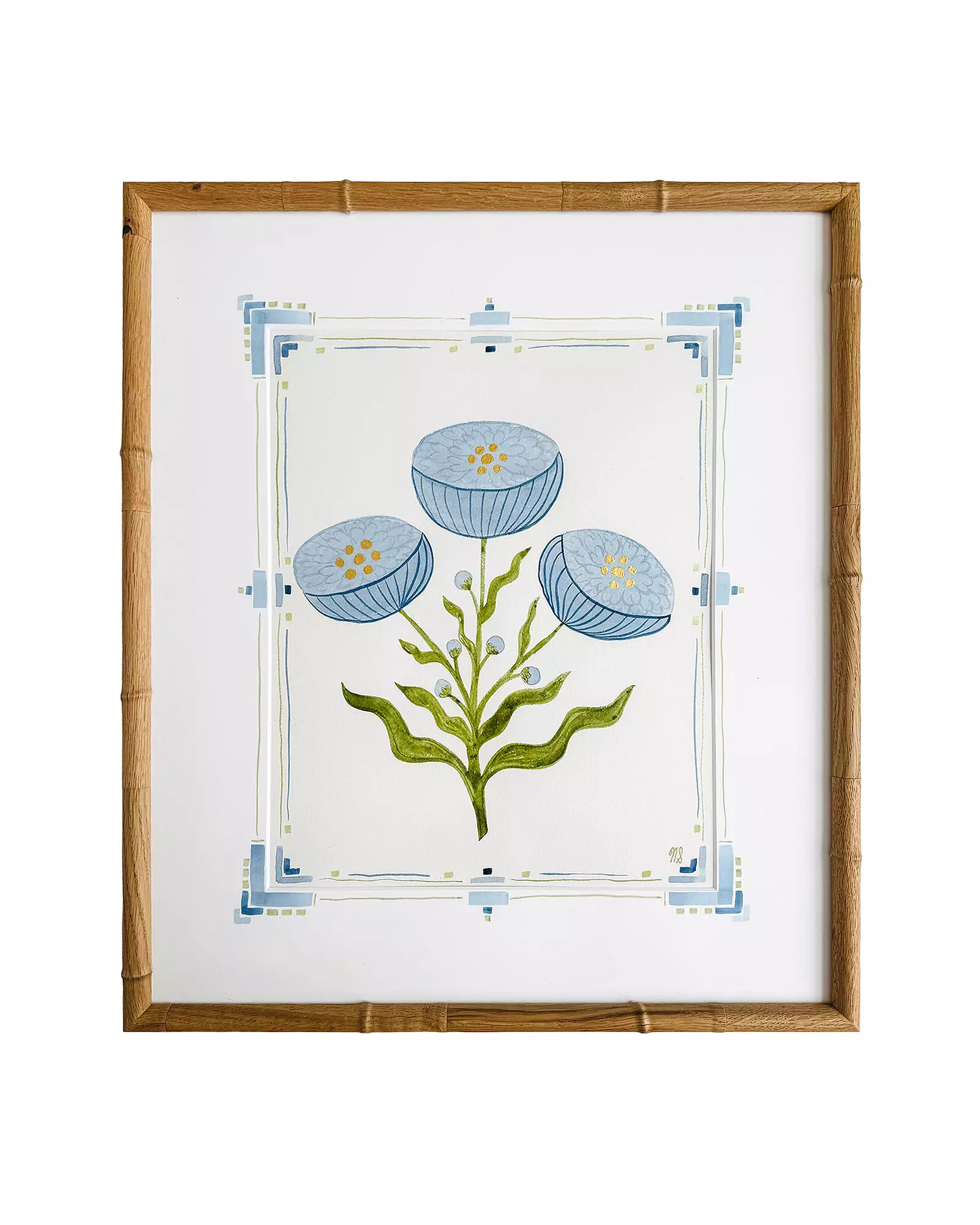 Large Blue Peony by Nikki Storer | Serena and Lily