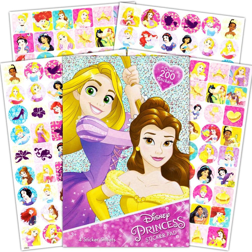 Disney Princess Sticker Pad Over 200 Stickers | Amazon (US)