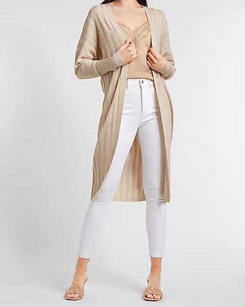 Ribbed Duster Cardigan | Express