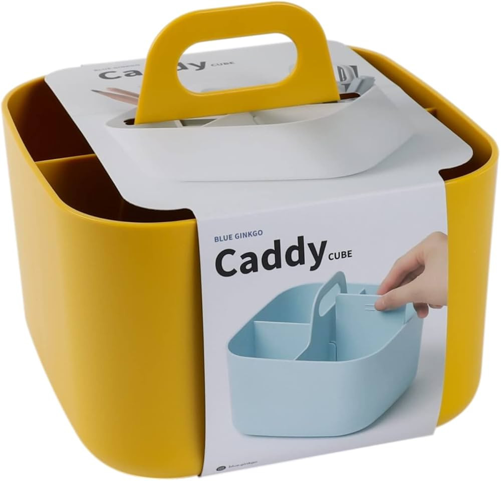 BLUE GINKGO Multipurpose Caddy Organizer - Stackable Plastic Caddy with Handle | Desk, Makeup, Do... | Amazon (US)
