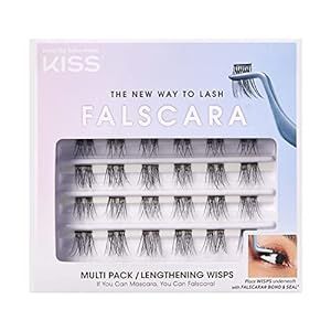KISS Falscara DIY Eyelash Extension Lengthening Wisps - Featherlight Synthetic Reusable Artificia... | Amazon (US)