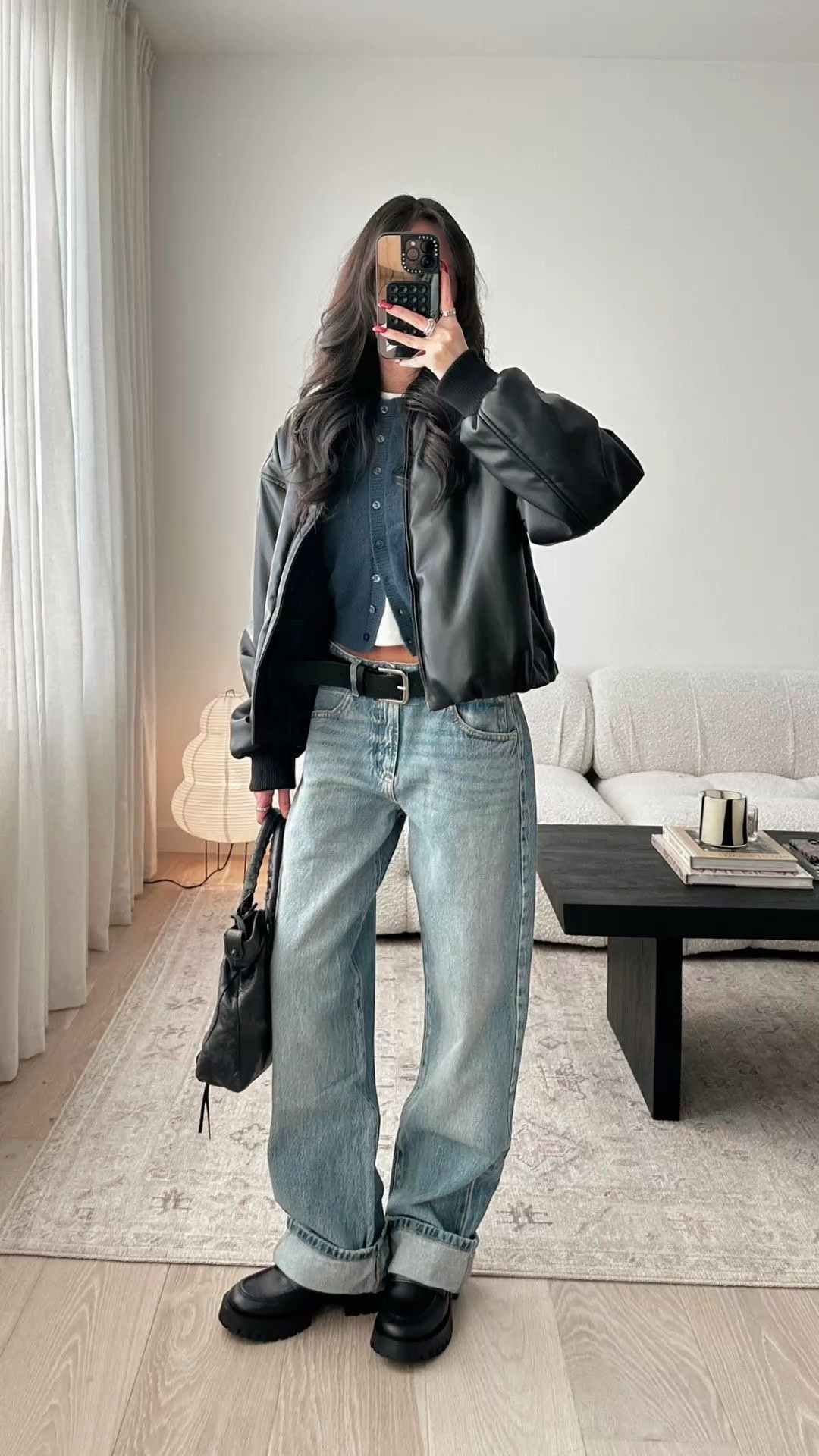 size xxs in top/jacket, jeans are size 00 

#LTKootd