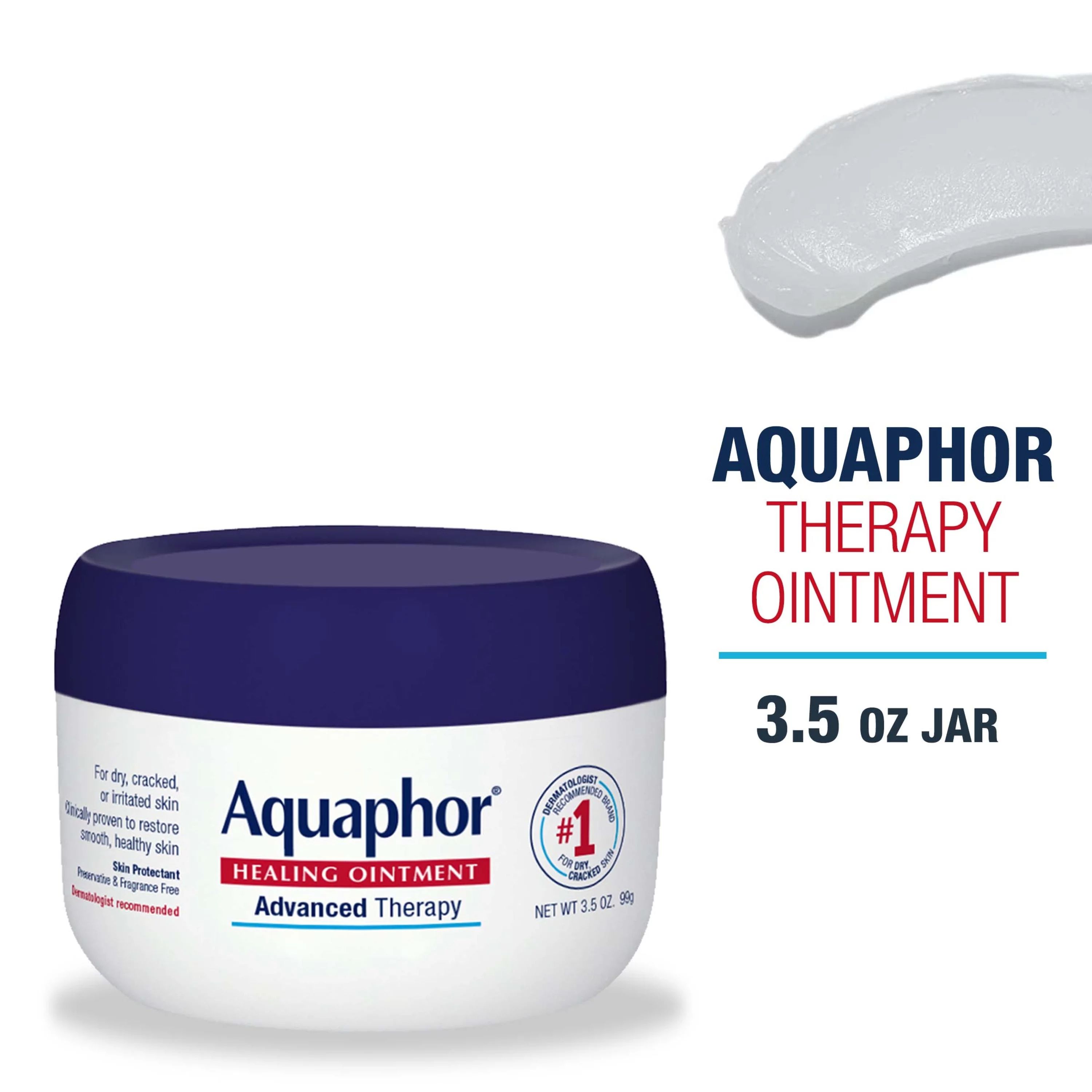 Aquaphor Healing Ointment Advanced Therapy Skin Protectant, 3.5 Oz Jar | Walmart (US)