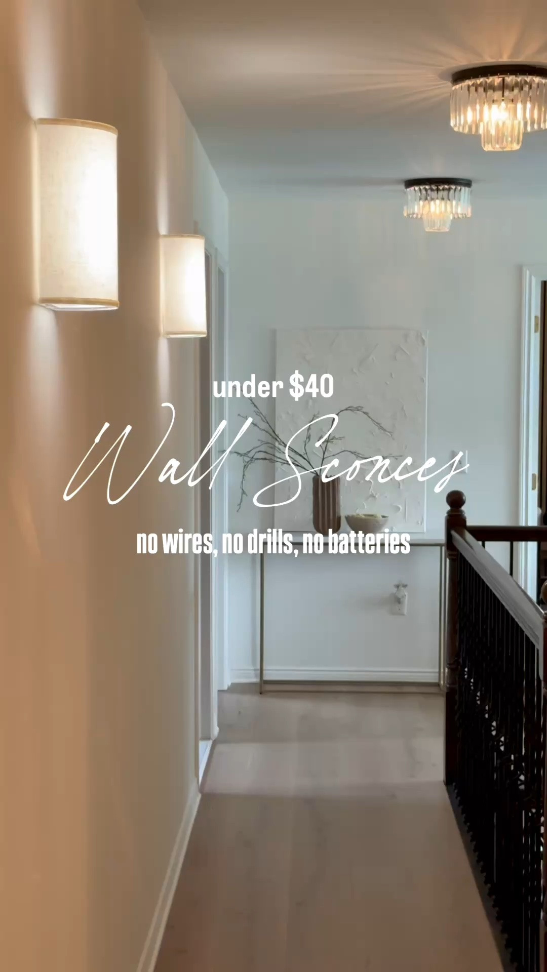 Set of 2 Wall Sconces under $40. No wires. No screws. All Vibes.

#LTKHome #LTKSeasonal #LTKstorytime