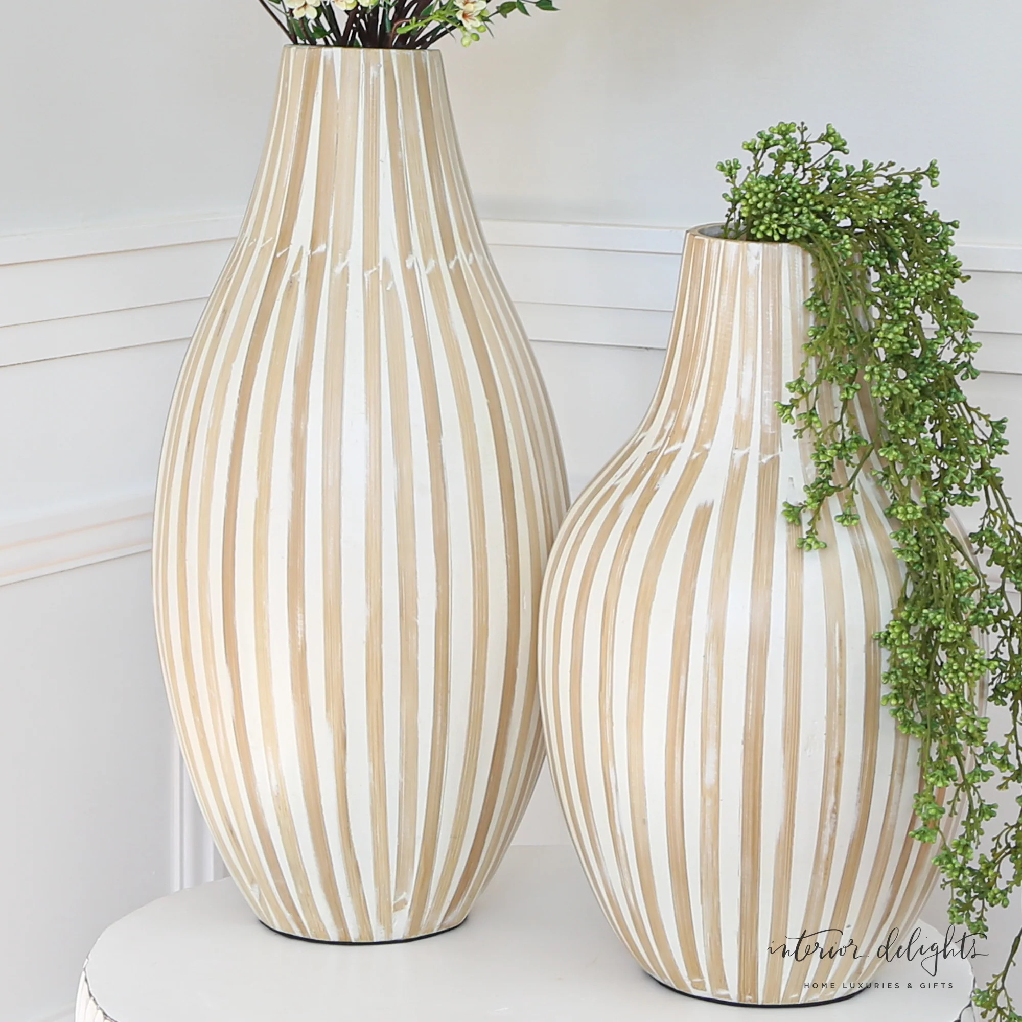 17” or 21” Natural Vases- Choice of Large or Small | Interior Delights