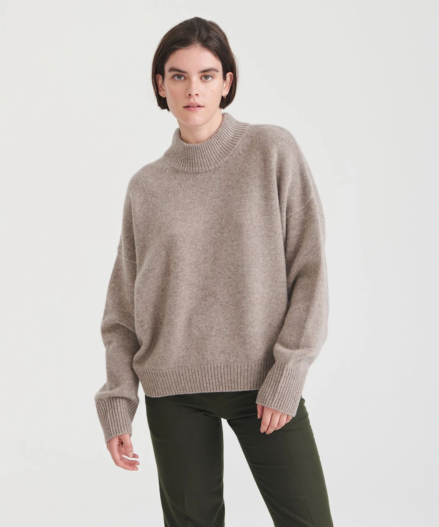 Super Luxe Cashmere Mockneck Sweater | NAADAM