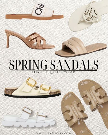 My Top picks for spring and summer sandals, for frequent wear. 
All neutral spring sandals 

#LTKSeasonal #LTKshoecrush #LTKMostLoved