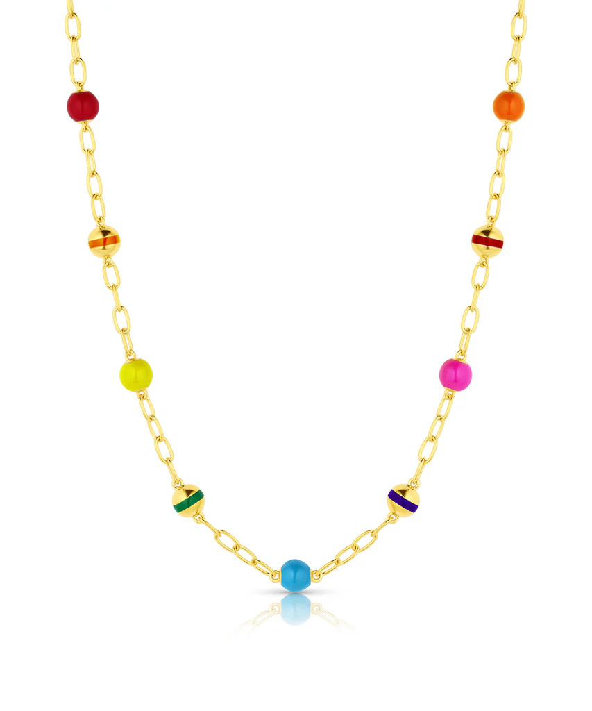 Beaded Enamel Necklace | Juler's Row