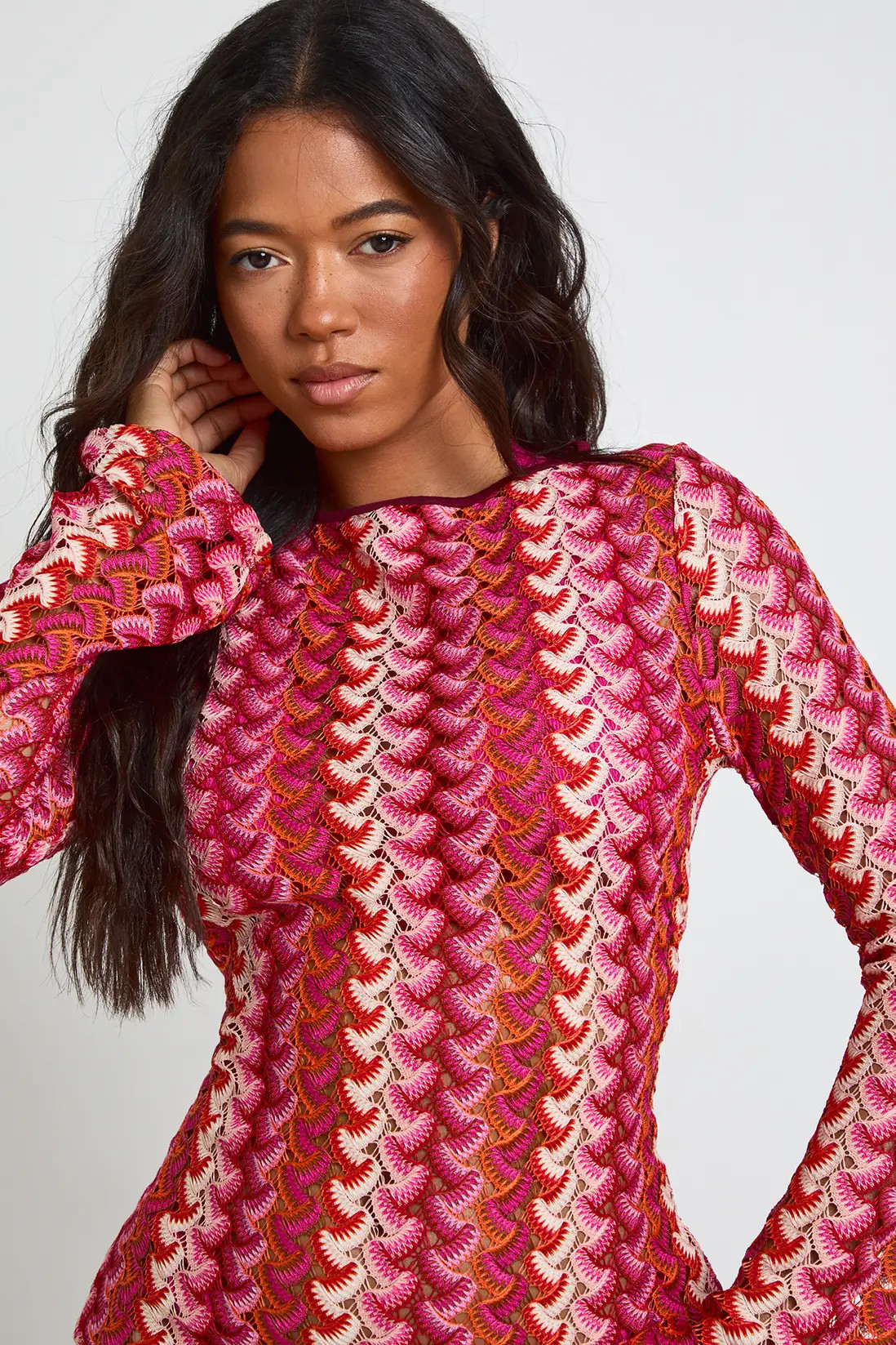 Pink Knitted Scoop Back Mini Dress | Boohoo | Boohoo.com (UK & IE)
