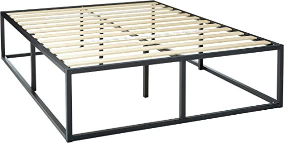 Zinus Joseph Modern Studio 18 Inch Platforma Bed Frame / Mattress Foundation / Boxspring Optional... | Amazon (US)