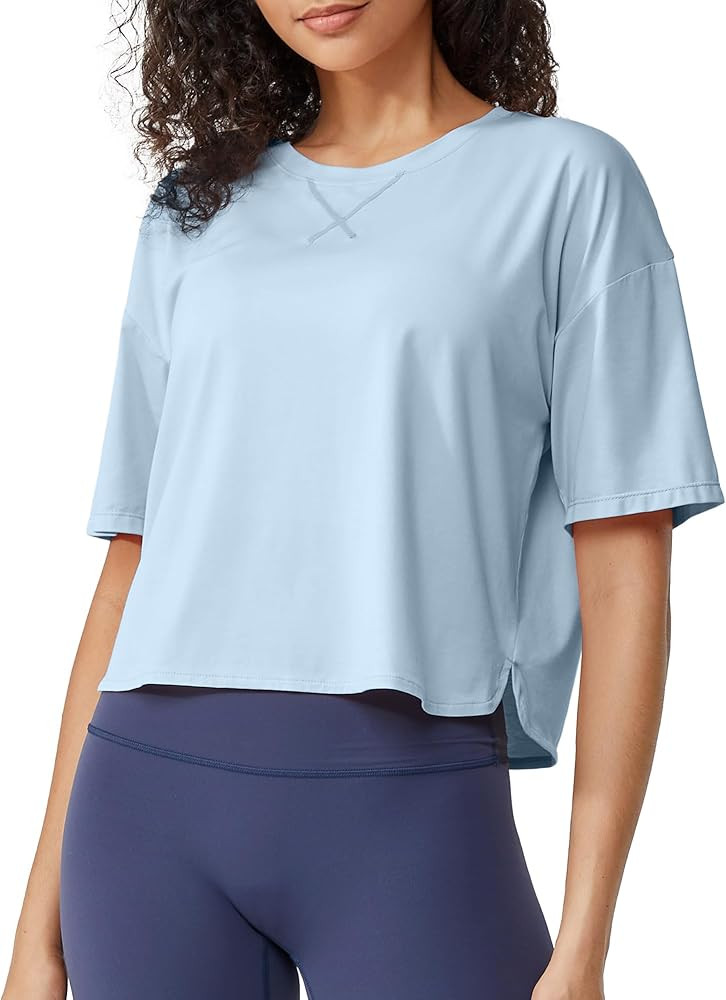 G4Free Lightweight Womens Workout Tops Loose Fit Short Sleeve Summer T Shirts Athletic Gym Tees B... | Amazon (US)