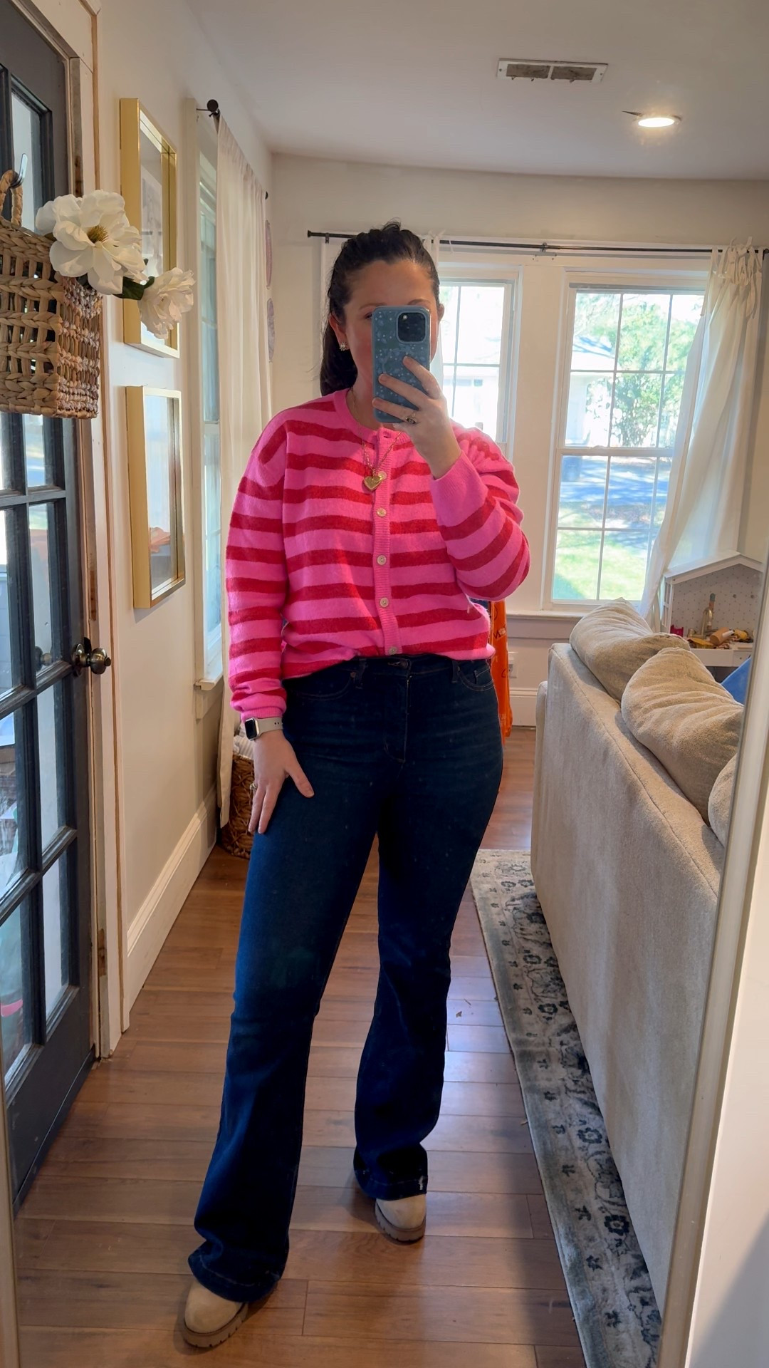 Church outfit idea. Valentine’s Day outfit. Target and Walmart outfit 