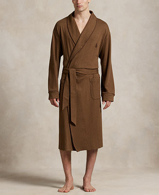 Men's Jacquard-Knit Herringbone Robe | Macy's