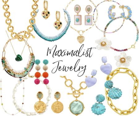 Maximalist jewelry is trending and I am in love 😍
.
Candy necklace statement earrings layering necklaces spring outfit summer outfit 

#LTKstyletip #LTKfindsunder50 #LTKSeasonal