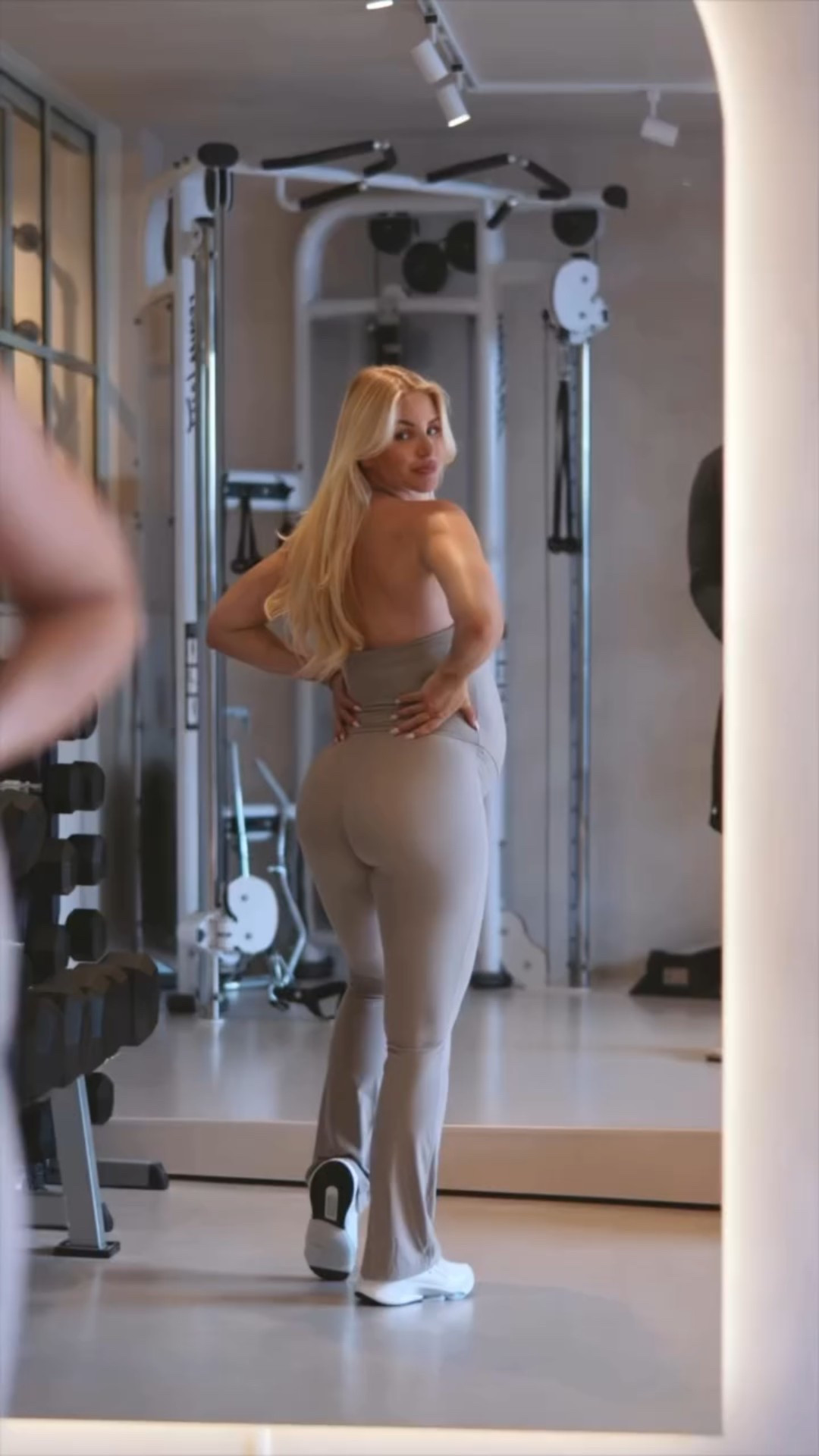 I have now entered week 36, and here’s 3 glute exercises I’ve been doing throughout my whole pregnancy!

1️⃣ Romanian Deadlifts
2️⃣ Wide Stance Hacksquat
3️⃣ Smith Donkey Kicks

Wearing: @stacciathletics new Flex Flare 🤍

Right now I’m swollen of all the extra blood and water retention everyone gets during pregnancy, but I’m excited to see how my body feel and look PP and more importantly, how well I can adapt back into my routine again. My routine makes me feel good! It’s a very important piece of my life. 💪🏼🥰

#LTKfitness #LTKmaternity #LTKshoes