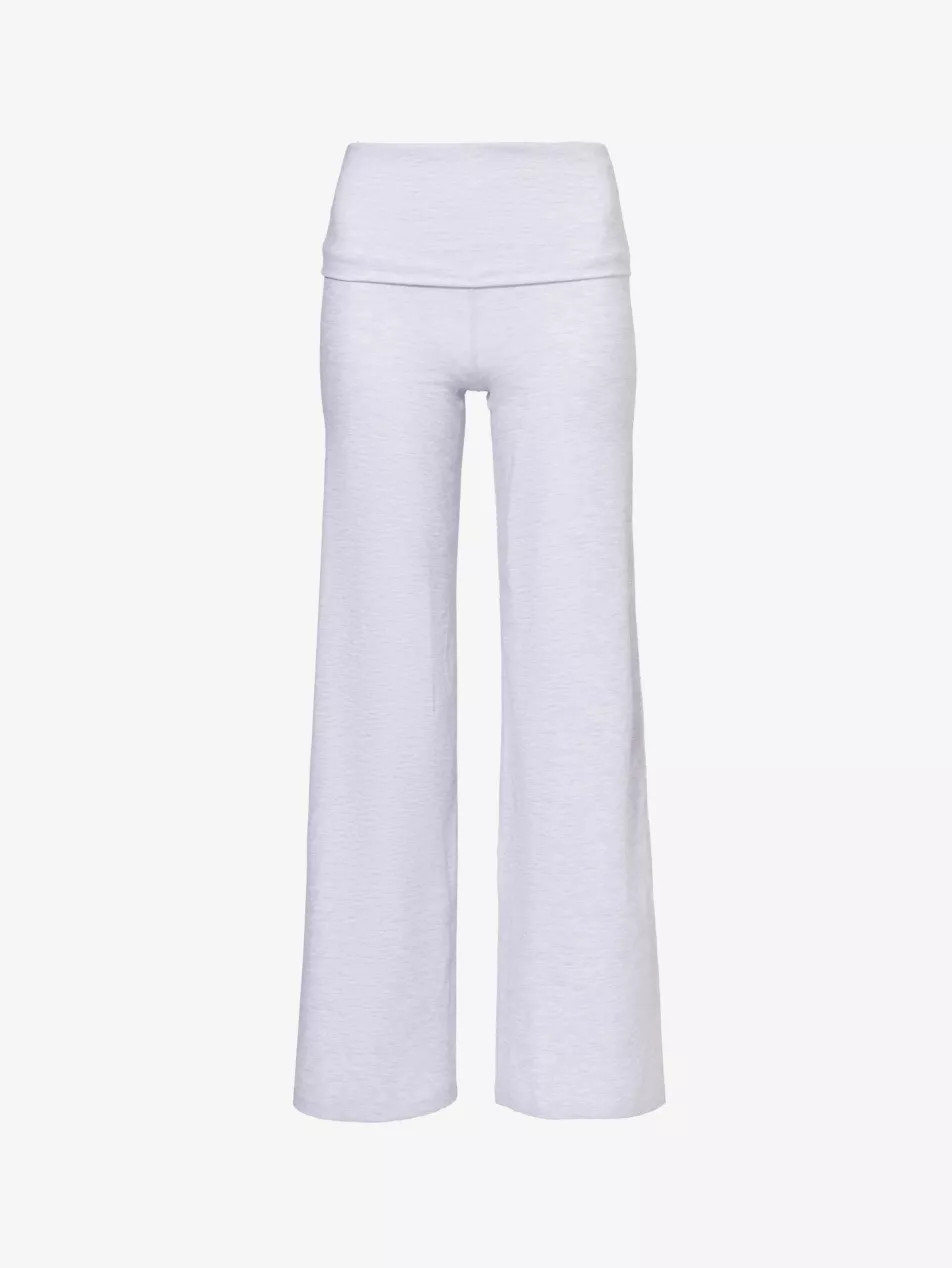 Dayflex wide-leg stretch-recycled nylon trousers | Selfridges